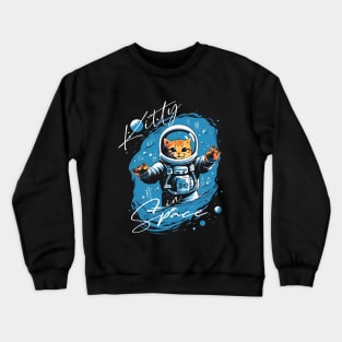 Kitty In Space Crewneck Sweatshirt